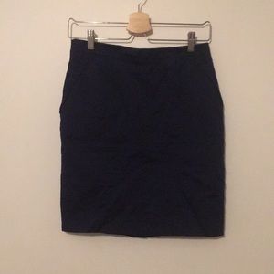 Dark blue pencil skirt